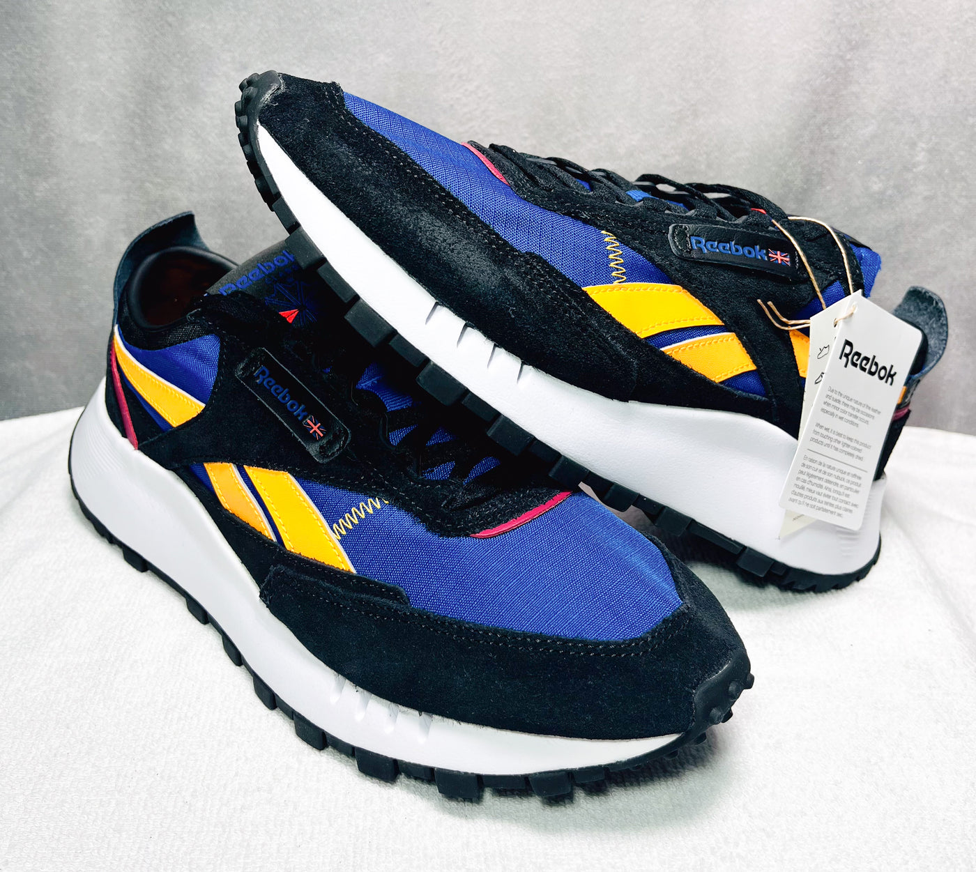 REEBOK CL LEGENCY BLK + BLUE