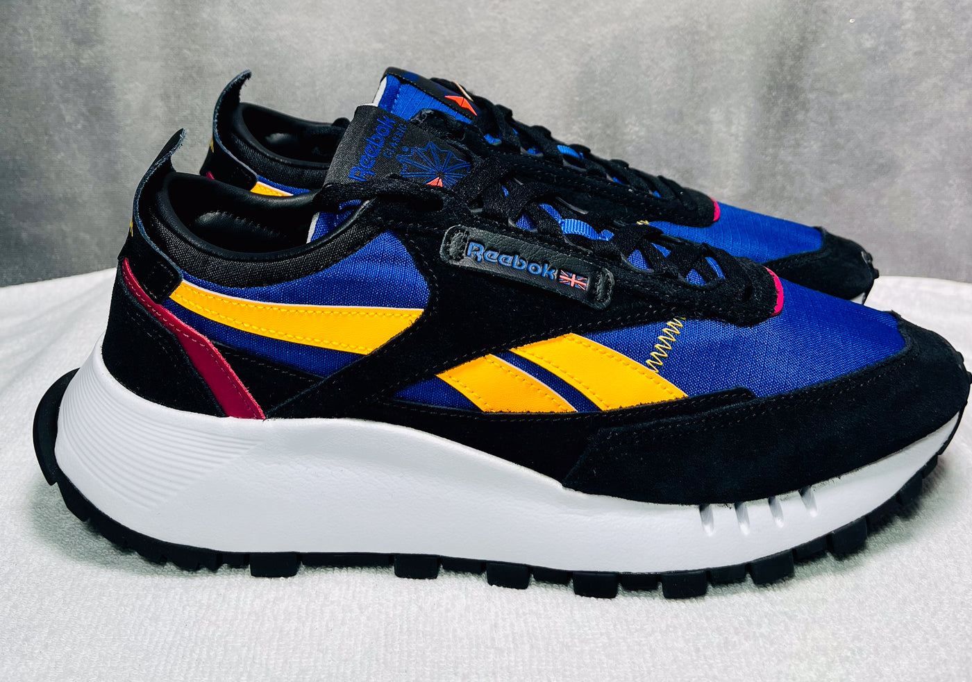 REEBOK CL LEGENCY BLK + BLUE