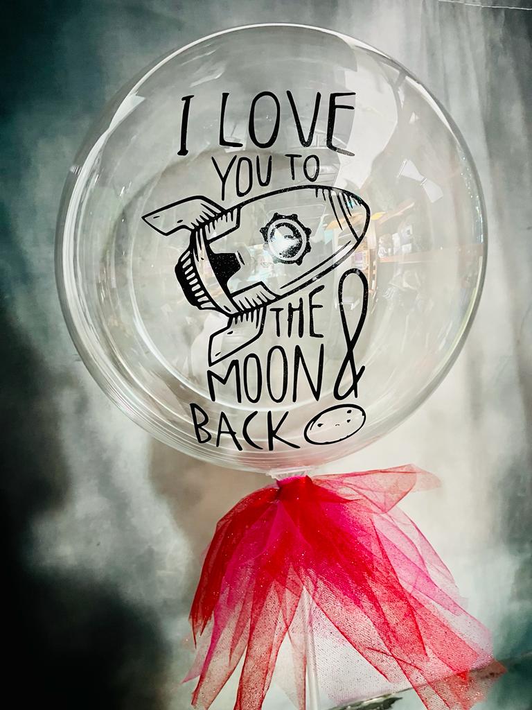 I LOVE TO THE MOON AND BACK