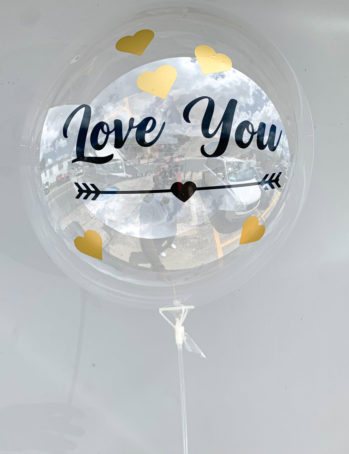 I LOVE YOU - CLEAR 18'' GLOBE