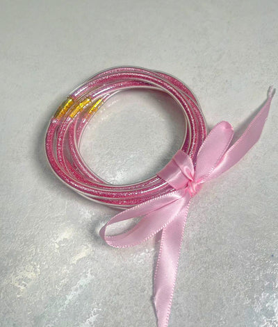 JELLY BANGLES - BABY PINK