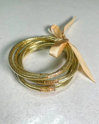 JELLY BANGLES - GOLDEN SPARKLES