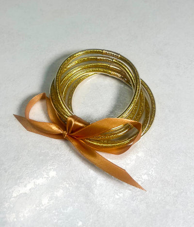 JELLY BANGLES - GOLDEN SPARKLES