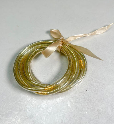 JELLY BANGLES - GOLDEN SPARKLES