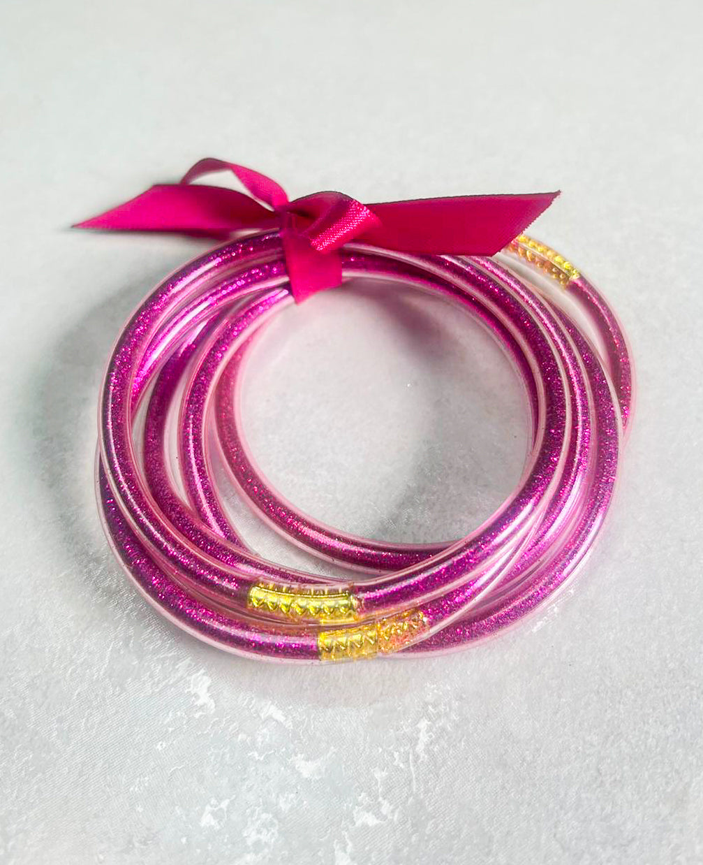 JELLY BANGLES - PINK LIFE