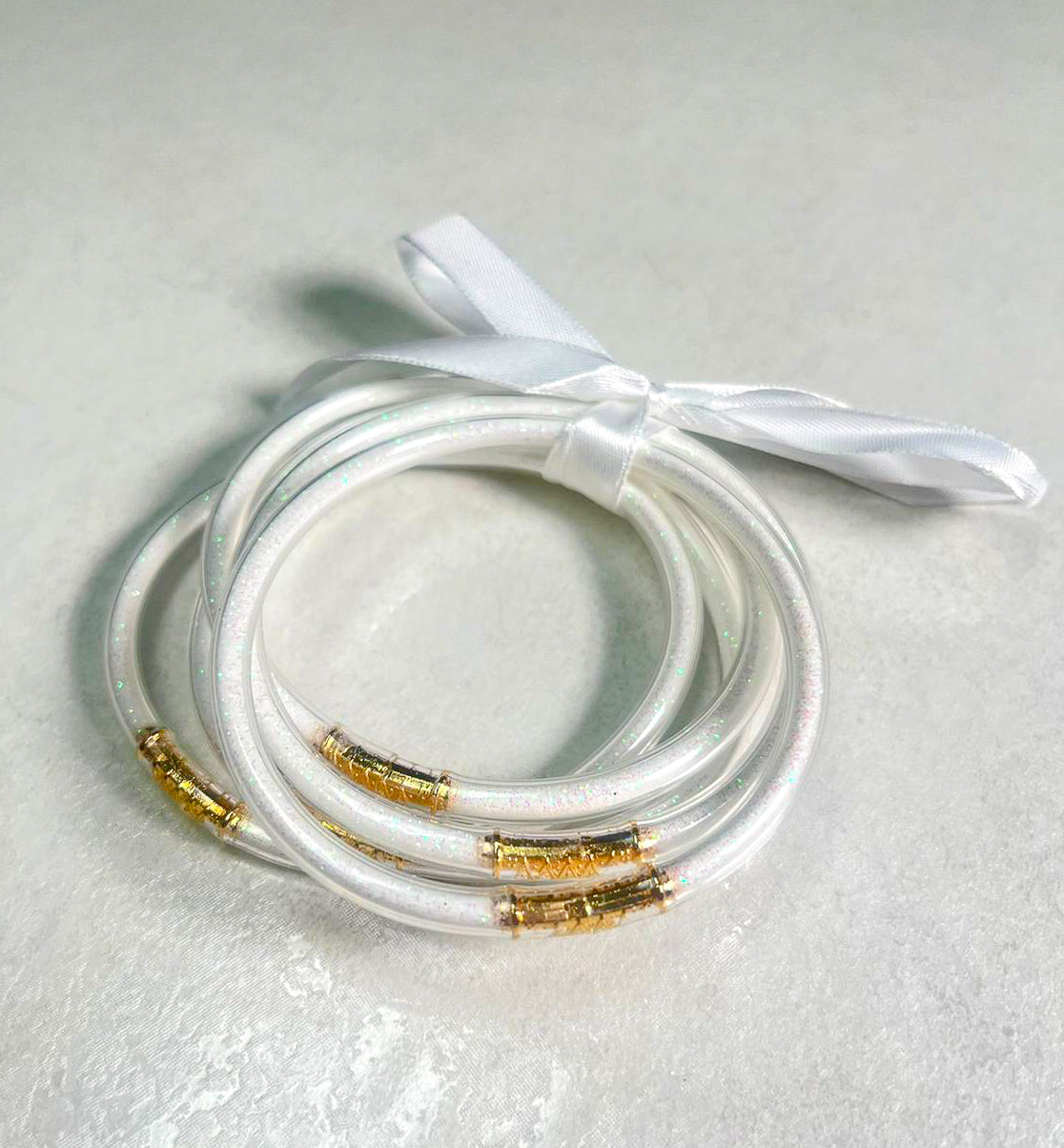 JELLY BANGLES - PURE WHITE